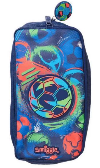 Smiglle Blue Limitless Football Pencil Case