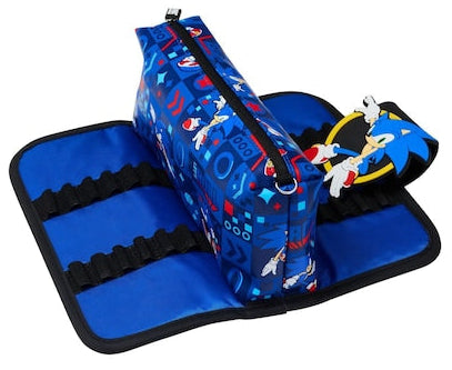 Smiggle Blue Sonic The Hedgehog Utility Pencil Case