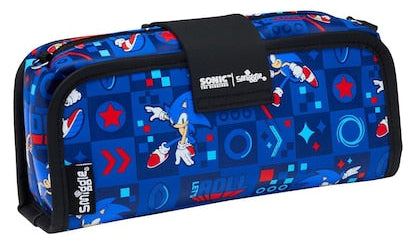 Smiggle Blue Sonic The Hedgehog Utility Pencil Case