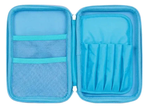 Smiggle Blue Stitch Hardtop Pencil Case