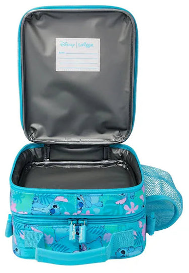 Smiggle Blue Stitch Junior Hoodie Backpack 38cm School Set