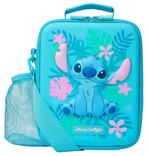 Smiggle Blue Stitch Junior Hoodie Backpack 38cm School Set
