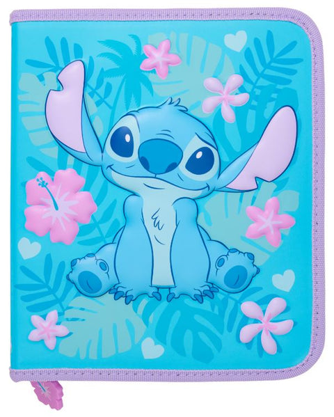 Smiggle Blue Stitch Stationery Set and Pencil Case