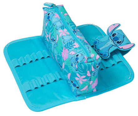 Smiggle Blue Stitch Junior Hoodie Backpack 38cm School Set