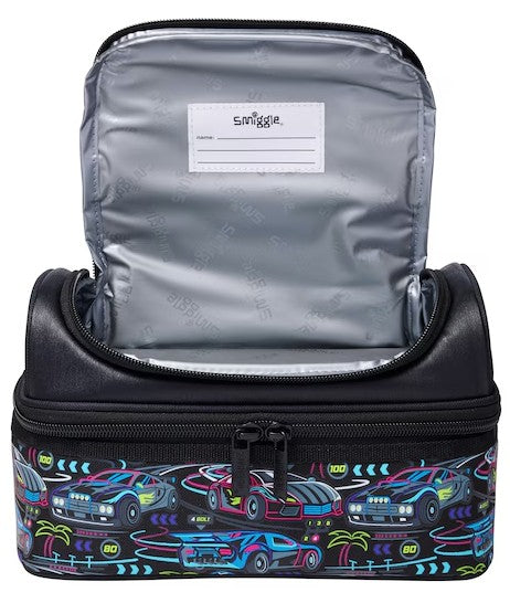 Smiggle Bright Eyes Cars Double Decker Lunch Bag