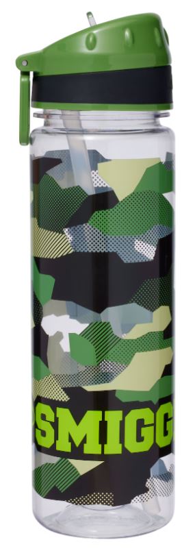 Smiggle Smiggler Classic Army Drink Up Plastic Bottle 650ml