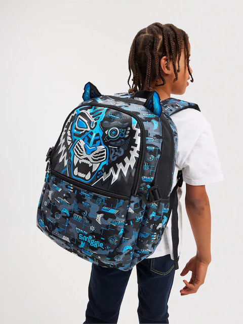 Smiggle Classic Attach Tiger-Bot Backpack 42cm