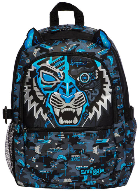 Smiggle Classic Attach Tiger-Bot Backpack 42cm