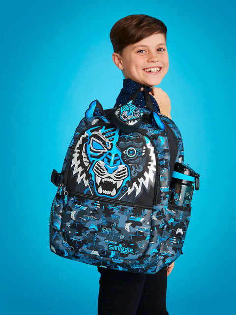 Smiggle Classic Attach Tiger-Bot Backpack 42cm