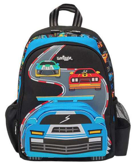 Smiggle Black Curious Junior Character Backpack 36cm School Set