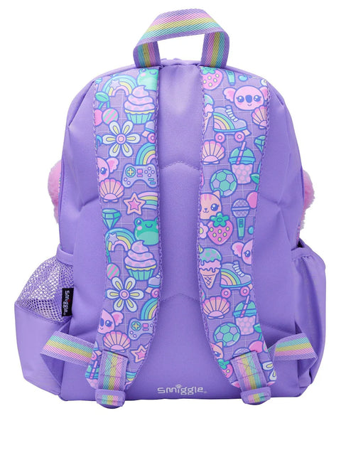 Smiggle Curious Lilac Junior Character Backpack 38cm