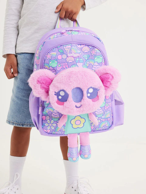 Smiggle Curious Lilac Junior Character Backpack 38cm School Set