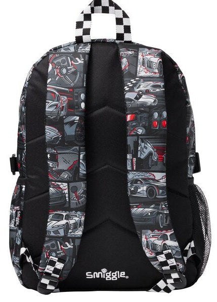 Smiggle Race Car Limitless Classic Attach Backpach 42cm