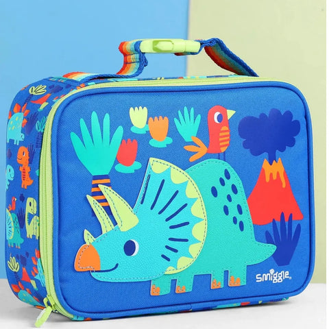 Smiggle Blue Dino Attach Lunch Bag