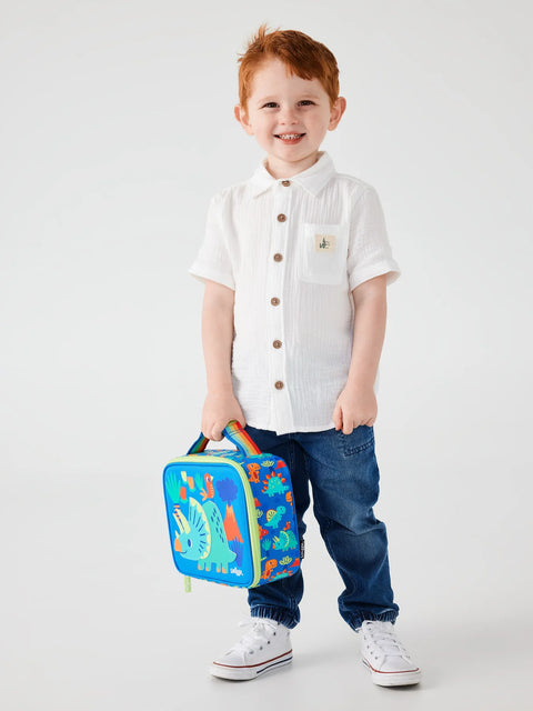 Smiggle Blue Dino Attach Lunch Bag