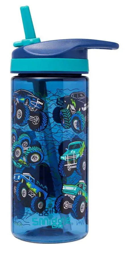 Smiggle Blue Blast Off Junior Plastic Drink Bottle 440ml