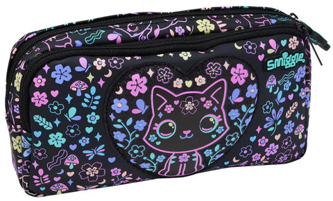 Smiggle Black Eclipse Classic Attach Backpack 42cm School Set