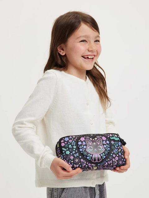 Smiggle Black Cat Pocket Character Pencil Case