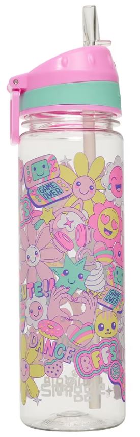 Smiggle Pink Epic Adventures Drink Up Bottle 650ml