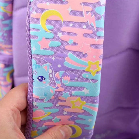 Smiggle Far Away Kitten Lilac Backpack 42cm