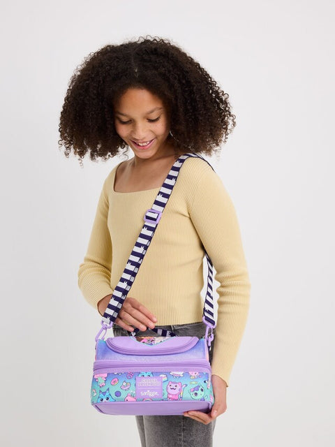 Smiggle Gabby's Dollhouse Double Decker Lunch Bag With Strap