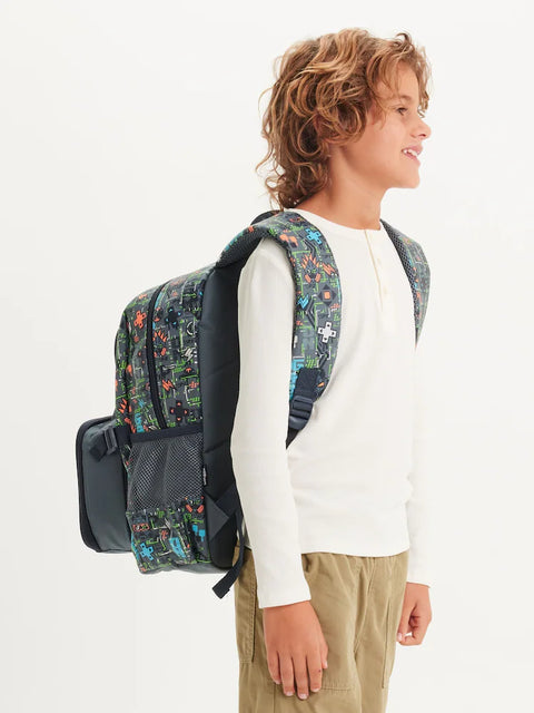 Smiggle Grey Trailblazer Classic Attach Backpack 42cm