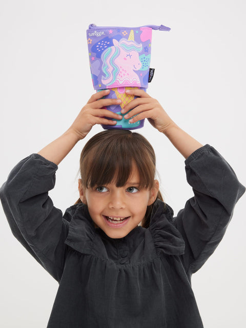 Smiggle Happy Tales Unicorn Stand N' Slide 2-in-1 Pencil Case