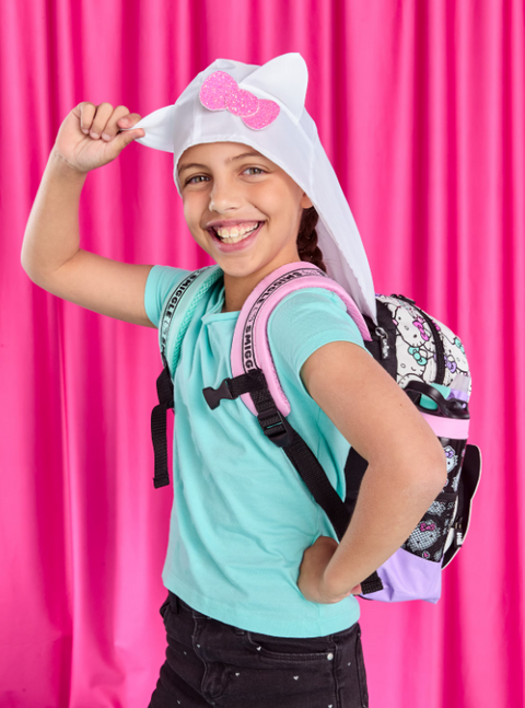 Smiggle Hello Kitty Junior Hoodie Backpack 36cm