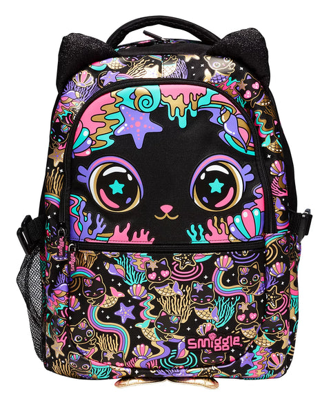 Smiggle Hey There Black Cat Backpack 42cm
