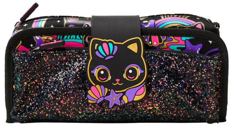 Smiggle Hey There Black Cat Untility Pencil Case