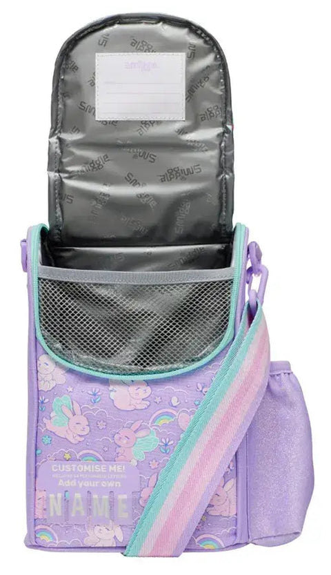 Smiggle Blast Off Lilac Junior ID Lunch Bag With Strap