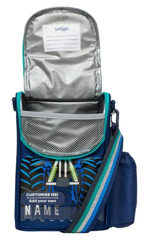 Smiggle Blue Blast Off Junior ID Lunch Bag With Strap