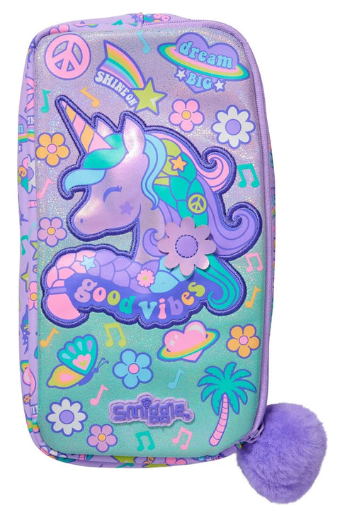 Smiggle Lilac All Stars Classic Attached Backpack 42cm School Set