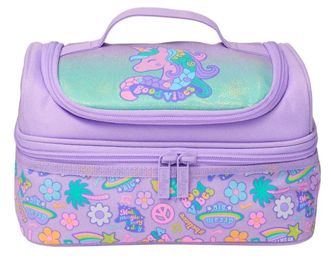 Smiggle Lilac All Stars Classic Attached Backpack 42cm School Set