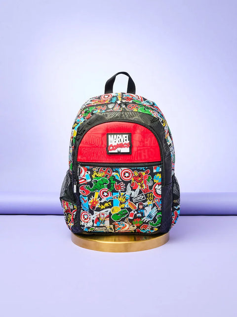Smiggle Black Marvel Comics Classic Backpack 42cm