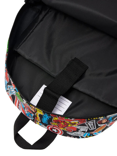 Smiggle Black Marvel Comics Classic Backpack 42cm School Set