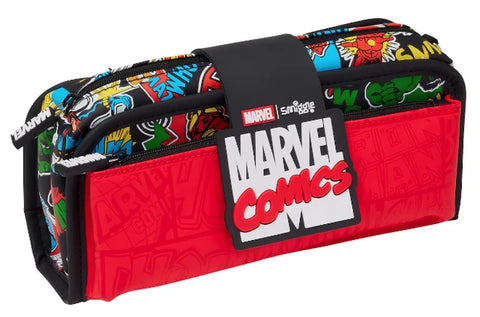 Smiggle Black Marvel Comics Classic Backpack 42cm School Set