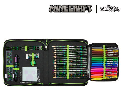 Smiggle Minecraft Stationery Set and Pencil Case