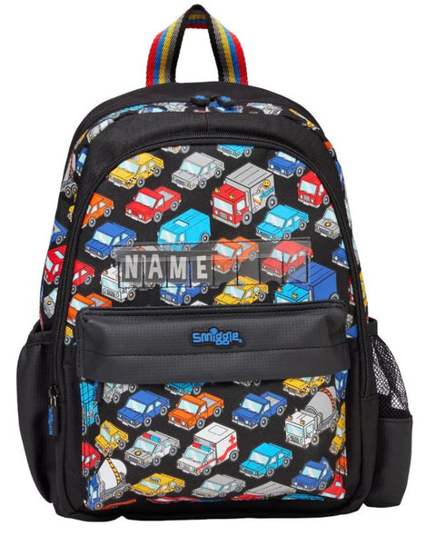Smiggle Movin' Id Cars Junior Backpack 36cm