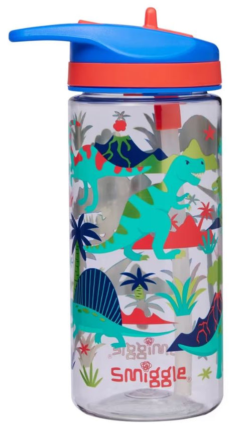 Smiggle Movin' Dinosaur Junior Plastic Drink Bottle 440ml
