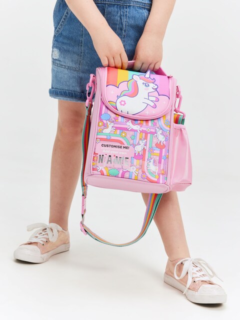Smiggle Blast Off Unicorn Junior ID Lunch Bag With Strap