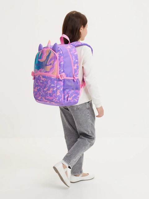 Smiggle Purple Eclipse Classic Attach Backpack 42cm