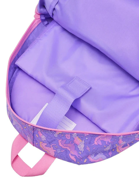 Smiggle Purple Eclipse Classic Attach Backpack 42cm School Set