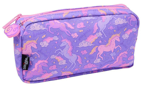 Smiggle Purple Eclipse Pocket Character Pencil Case