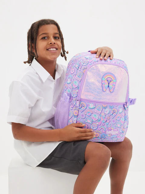 Smiggle Purple Limitless Classic Attach Backpack 42cm