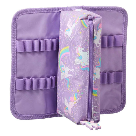 Smiggle Purple Unicorn Utility Pencil Case