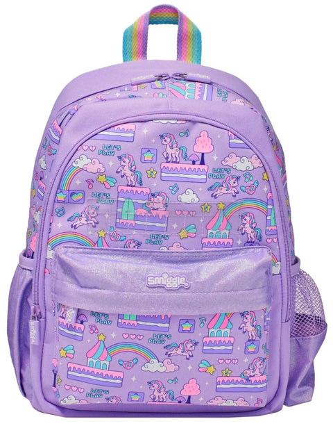 Smiggle Movin' Id Unicorn Junior Backpack 36cm