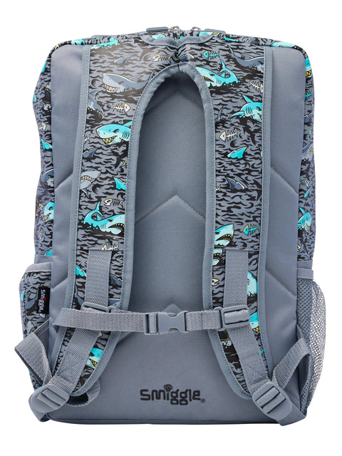 Smiggle Shark Wild Side Attach Foldover Backpack 45cm