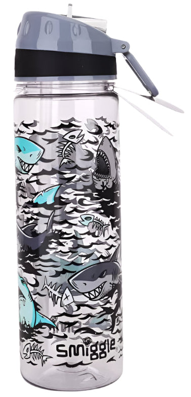Smiggle Shark Wild Side Drink Up Plastic Bottle 650ml