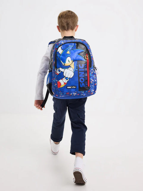 Smiggle Blue Sonic The Hedgehog Classic Backpack 42cm
